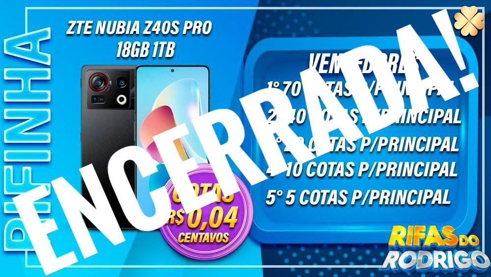 RIFINHA ZTE NUBIA Z40S PRO 18GB 1TB
